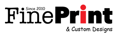 Fine Print & Custom Designs Logo